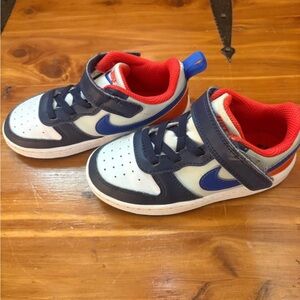 Nike Kids Navy and Red Sneakers